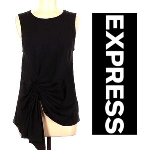 EXPRESS BLACK SIDE KNOT BLOUSE SIZE SMALL LIKE NEW!!